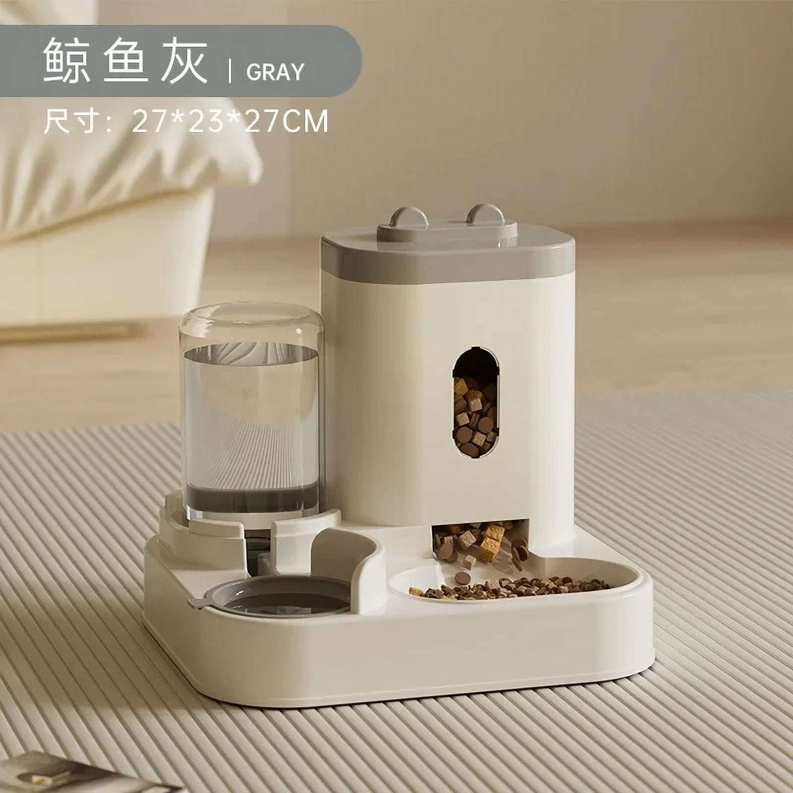 New Automatic Feeder Dog Cat Food Bowl With Water Fountain Large Capacity Pet Food Storage Dispenser Container Puppy Pet Accessories