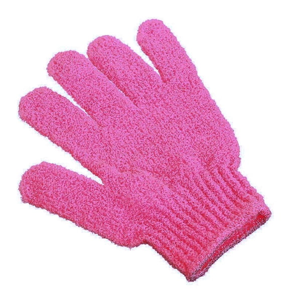 Toystoory Bath Glove Exfoliating Body Bathroom Shower Skin Soft Portable Massage Clean Gloves Scrub Exfoliator Leg Spa Scrubber Juegos de accesorios de baño Rosa roja NO7 Toystoory JJ16258-07