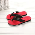 thumbnail image 2 of Domzle Comfort Sport Flip Flops For Men Non Slip Thong Sandals Slides Summer Slippers Indoor Outdoor Footwear Red, 2 of 6