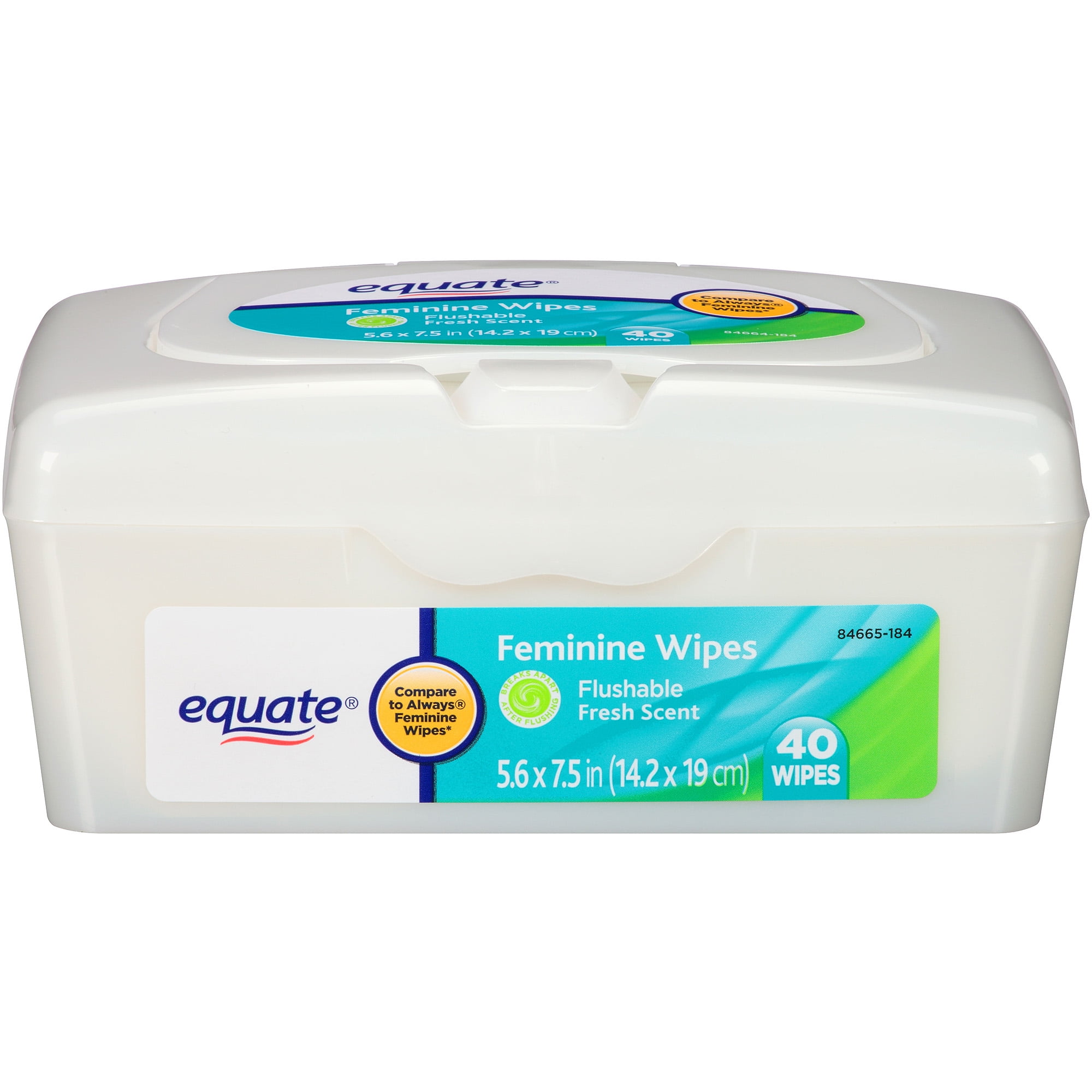 Equate Eq40ct Fem Wipes Tub Scntd