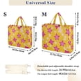 thumbnail image 2 of FORMRS Womens Corduroy Tote Bag Crossbody Shoulder Handbag with Pocket, Large Pink Stars, 2 of 7