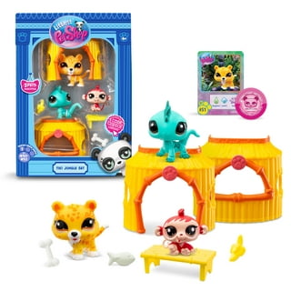 lps house Free shipping 2.4 Littlest Pet Shop LPS Animals Figures Toy  little pet figures house and 4 puppests