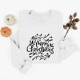 thumbnail image 6 of Ugly Christmas Sweatshirt for Women Long Sleeve Xmas Graphic Shirts Loose Holiday Gift Pullover Tops, M White, 6 of 6