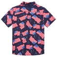 thumbnail image 5 of FINALGANG Boys 4th Of July Shirts American Flag Patriotic Shirt Usa Independence Day Shirt Casual Button Down Shirts For Kids Boys Red White And Blue Tops 7-8 Years, 5 of 6