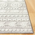 thumbnail image 3 of SAFAVIEH Global Wasif Striped Indoor/Outdoor Area Rug, Grey/Ivory, 6'7" x 6'7" Square, 3 of 6