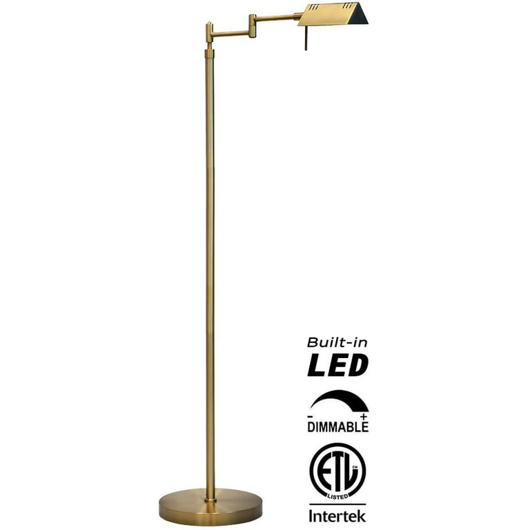 O Bright Dimmable Led Pharmacy Floor Lamp 10w All Range Dimming 360 Swing Arms Adjule Heights Standing For Reading Sewing And Craft Etl Listed Com