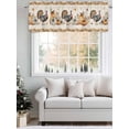 thumbnail image 5 of Thanksgiving Valances for Windows Pumpkin Turkey Maple Leaf Fall Linen Rod Pocket Curtains Valance Short Window Treatment Drapes for Living Room, Bedroom Bathroom 42"&nbsp;W x 18" L, 5 of 5