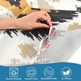thumbnail image 5 of Yayeee Kitchen Curtains Tier Set of 2 Light Filtering 57"x24" Over Sink Window Panels, White and Black, 5 of 7