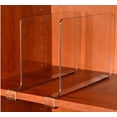 NBW Clear Acrylic Shelf Dividers, Closet Vertical Organizer for Kitchen