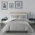 thumbnail image 3 of Madison Park Hayden Reversible Stripe Down Alternative Comforter Mini Set Grey King/Cal King, 3 of 4