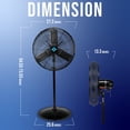 thumbnail image 2 of Ventilador de pedestal Tornado, 2 of 5