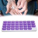 Monthly Pill Organizer, Comfortable Grip 31 Day Pill Case Small Compartments Hold Supplements Daily Pill Organizer Medicine Container for Home for Travel