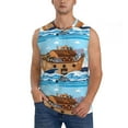 thumbnail image 2 of Picia Animals on Noah's Ark mens Cotton Tank Undershirts , Moisture-wicking Ribbed Tanks, Lightweight Cotton Tank Undershirts-X-Large, 2 of 8