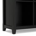 thumbnail image 4 of Acadian 48 inch x 57 inch Solid Wood Transitional 12 Cube Storage in Black, 4 of 9