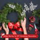 thumbnail image 3 of Rama de acebo navideña con bayas artificiales, bola de acebo con purpurina plateada para decoración, coronas, guirnaldas para árboles de Navidad, manualidades, 3 of 5