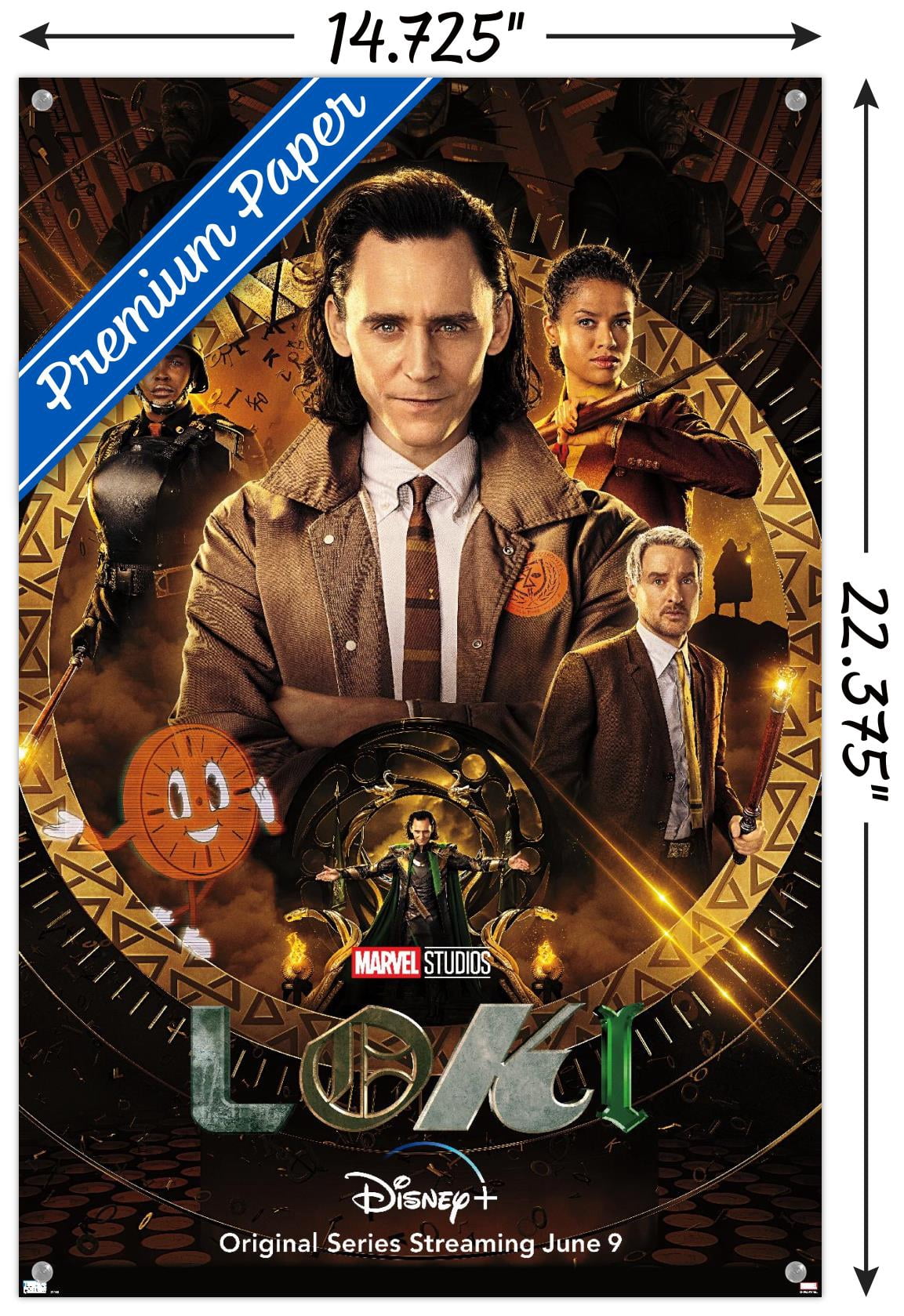 Marvel Loki - One Sheet Wall Poster with Pushpins, 14.725" x 22.375"