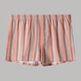 thumbnail image 2 of Men's Boxer Shorts Classic Stripe Boxer Casual Lounge Bottoms Shorts Underwear (Light Gray M), 2 of 4