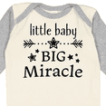 thumbnail image 4 of Inktastic Little Baby, Big Miracle Boys or Girls Long Sleeve Baby Bodysuit, 4 of 5