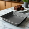 thumbnail image 4 of Mainstays 9" x 9" x 2" Nonstick Square Cake Pan, Gray, 4 of 13