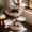 Apricot, variant on Sopapets 44" H Solid Wood Cat Tree with Luxe Faux Fox Fur, Heavy Duty Tower for Large Cats