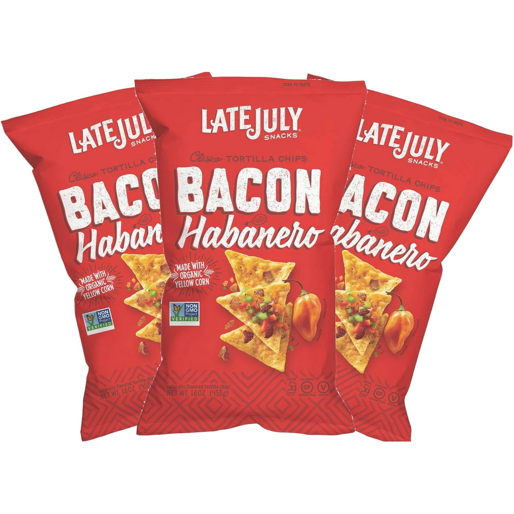 Late July Snacks Bacon Habanero Tortilla Chips, 16 oz.