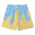 thumbnail image 3 of Baseball Style Ice Cream Shorts Beach Vacations Trunks Sky Blue M, 3 of 6
