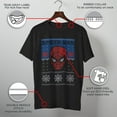 thumbnail image 3 of Men's Marvel Ugly Christmas Spider-Man Web  Graphic Tee Black X Large, 3 of 9