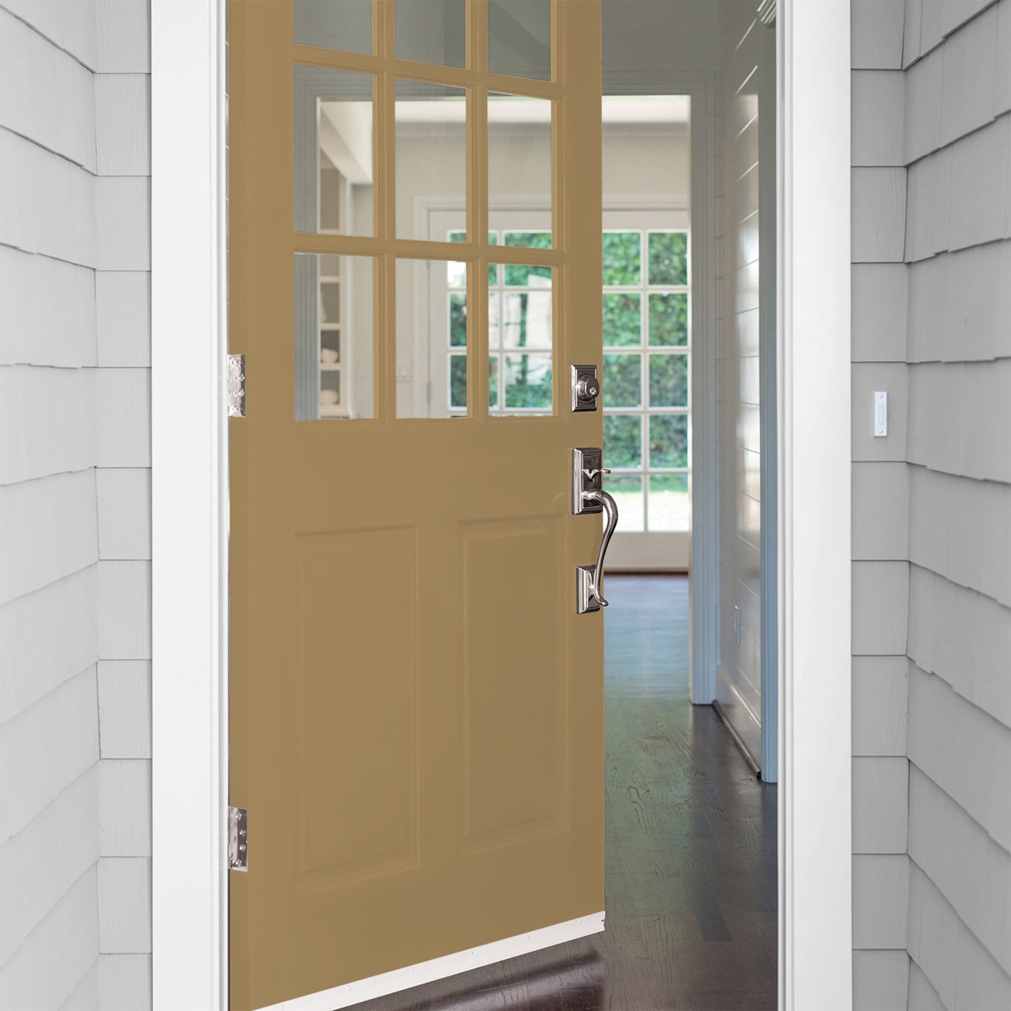 Glidden One Coat Timber Beam / Brown Satin Exterior Paint with Primer, 1 Gallon