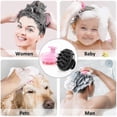 thumbnail image 4 of 2-Pack Scalp Care Brushes for All Hair Types - Gentle Massage Tool for Men, Women, and Pets (Black & Pink), 4 of 5