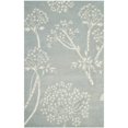 thumbnail image 1 of Safavieh Bella Collection BEL131A Handmade Light Blue and Ivory Premium Wool Runner (2'3" x 7'), 1 of 3