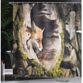 thumbnail image 4 of Ambesonne Animal Shower Curtain, Exotic Furry Creature, 69"Wx84"L, Tan, 4 of 5
