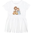 thumbnail image 3 of Inktastic Nativity Scene Christmas Manger Girls Baby Dress, 3 of 5