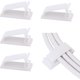 thumbnail image 1 of 50Pcs Self Adhesive Cable Management Clips, Cable Organizers Wire Clips Cord Holder for TV PC Ethernet Cable Under Desk, 1 of 4