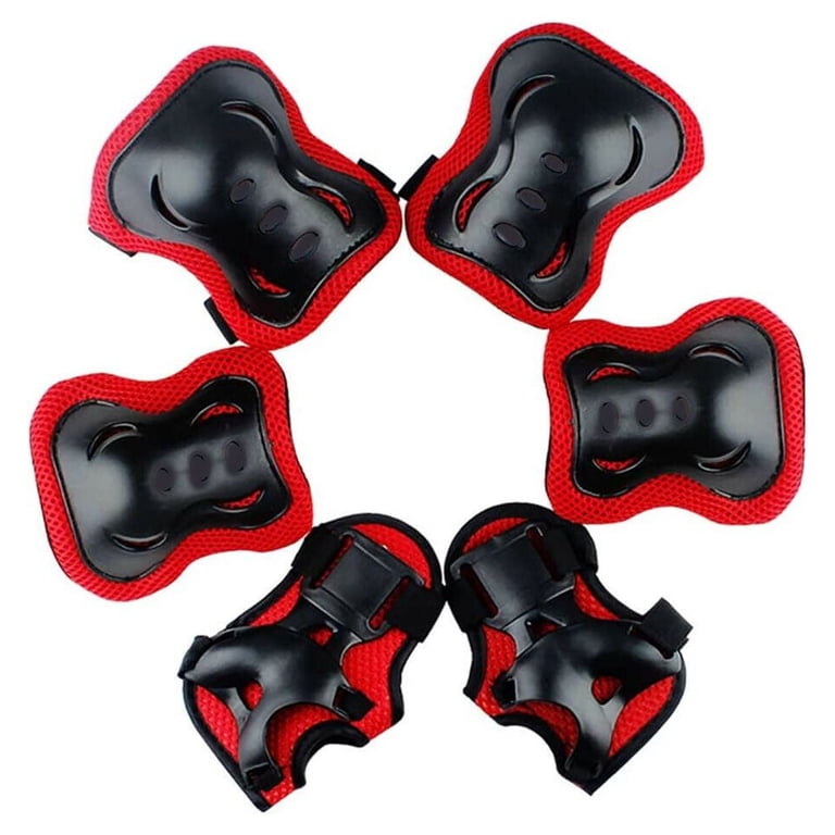 JEEXI 7 Pack Knee & Elbow Pads for Kids Youth Children Guards