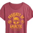 thumbnail image 3 of Star Wars - Property Of Galactic Bounty Hunters - Women's Short Sleeve Classic Fit Tee, 3 of 5