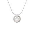 thumbnail image 2 of Delight Jewelry Silvertone Cross Silhouette Joy Ring Charm Necklace, 18", 2 of 4