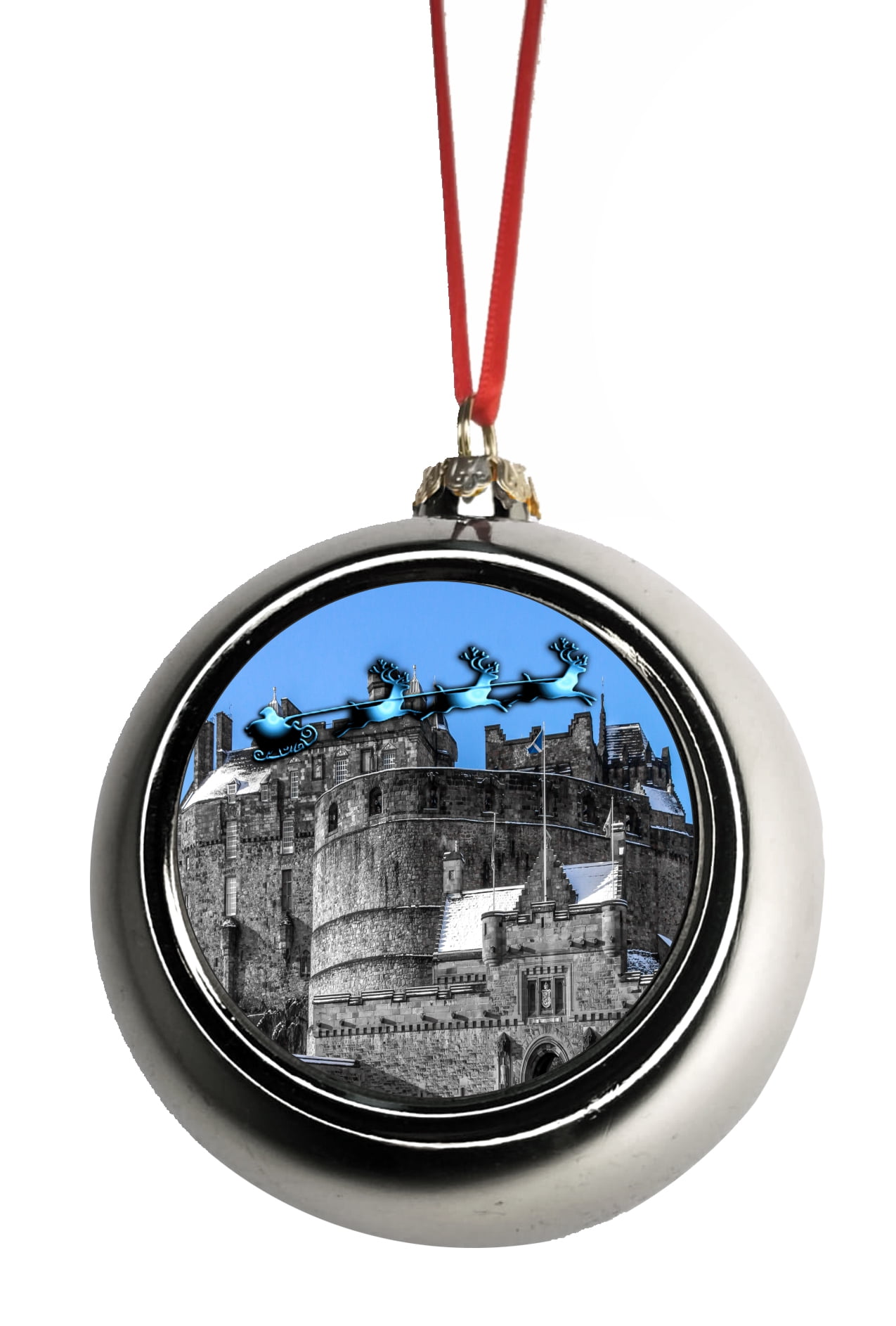 Edinburgh Castle Scotland Tree Ornaments Scottish UK Ornament UK