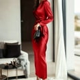 thumbnail image 4 of YueHuiYing Womens Long Sleeve Bodycon Maxi Dress Slimming Fitted Friendly Long Tight Dress Fall Casual, 4 of 8