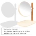 thumbnail image 3 of Desktop Double-Sided Rotation Makeup Mirror Bathroom Mirror Double-Sided Vertical Vanity Mirro, 3 of 4