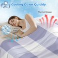 thumbnail image 3 of Purple Plaid Cooling Blanket,Lightweight Breathable Summer Throw Blanket with Double Sided Cold Effect,Spring Summer Farmhouse Buffalo Checkered Picnic Blankets Bed Sheet for Hot Sleepers 60"x80", 3 of 8