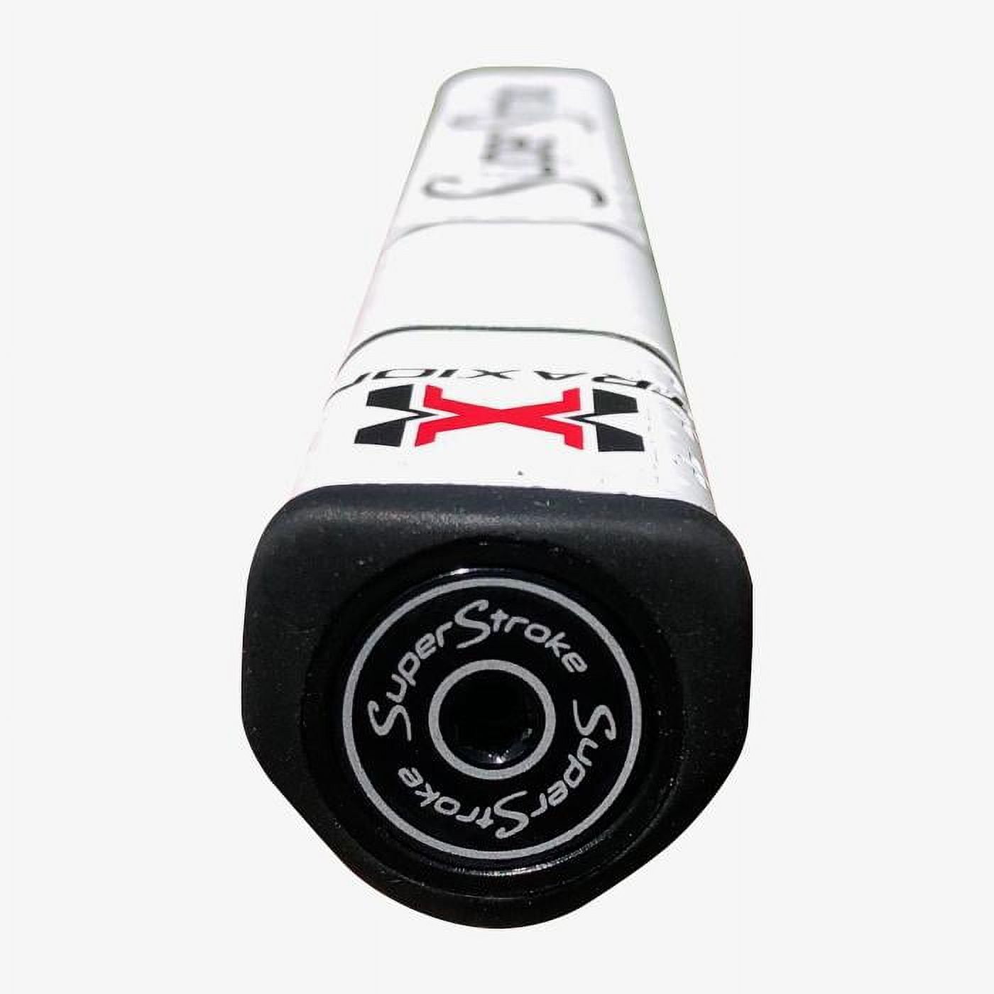 SuperStroke Traxion Flatso Golf Putter Grip, Red/White/Blue (Flatso 1.0) | Advanced Surface Texture that Improves Feedback and Tack | Minimize Grip Pressure with a Unique Parallel Design | Tech-Port