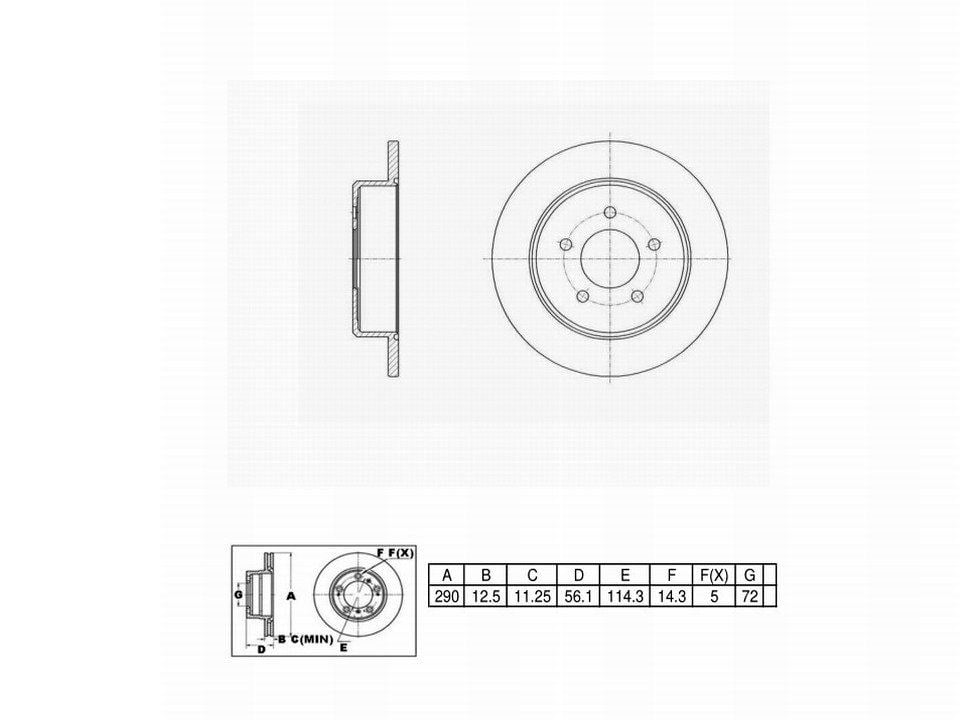 Winstop Brake Rotor, Rear WS238232, Dodge Grand Caravan 2007-1997