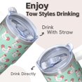 thumbnail image 4 of 20oz Poultry Chicken Tumbler with Handle Classic Birthday Christmas Gift for Chicken Enthusiasts Women Men Insulated Travel Mug Cup Holder Friendly Wide Mouth for Ice Hot Coffee Cold Water All Day, 4 of 6