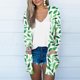 thumbnail image 2 of Mujeres de Manga Larga Tops de Impresión Casual Blusa de Bolsillo Cardigan Algodón Poliéster, Moda Señoras Top para el Uso Diario Y Casual de Primavera, 2 of 9