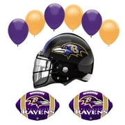 RAVENS - TEAM FOOTBALL BALLOON KIT - PARTY SUPPLIES DECORATIONS - 9PC