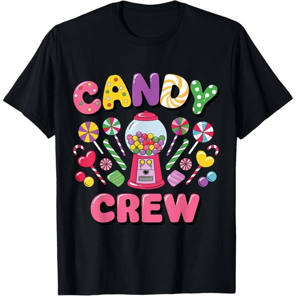 Candy Land Crew Decorations Sweetie Candy Squad Funny Humor Unisex T-Shirt D820, up to Size 5XL
