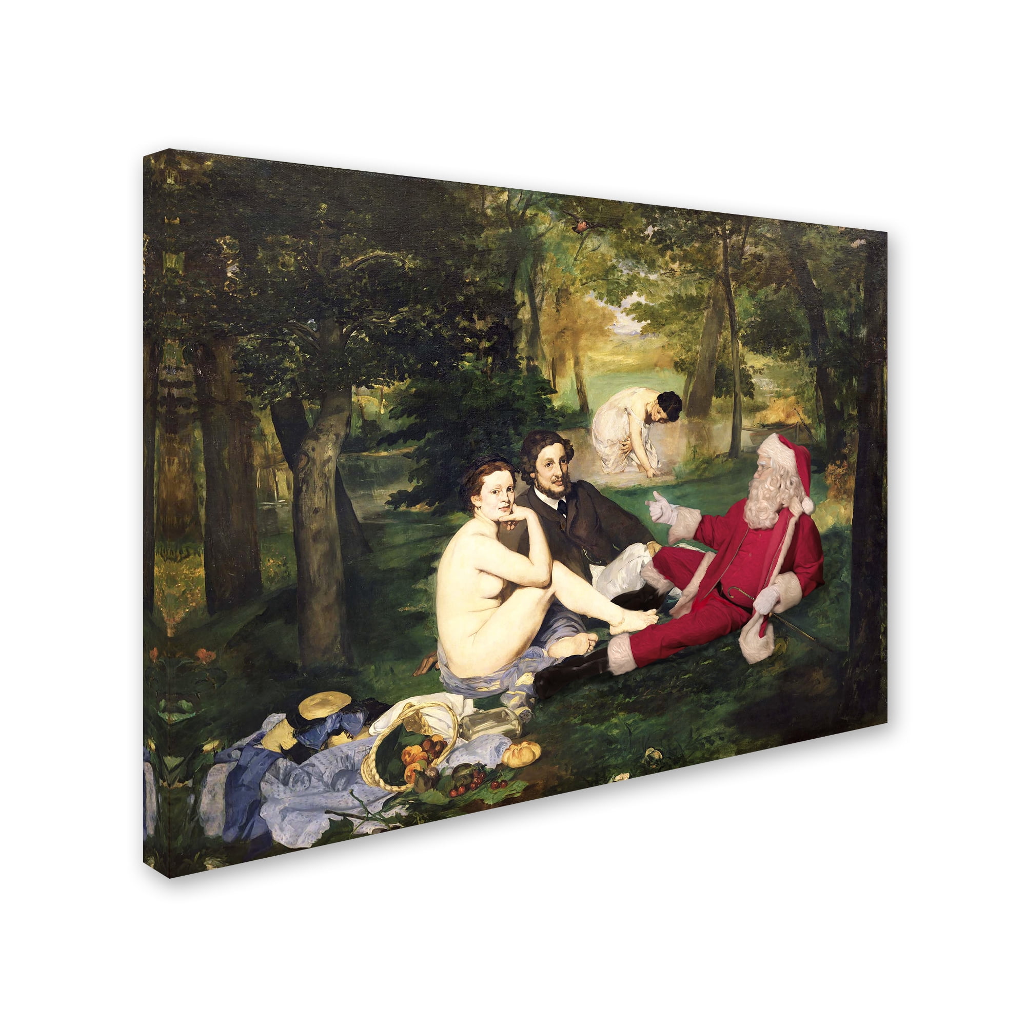 Trademark Fine Art 'Manet-Le De?jeuner Sur Lherbe' Canvas Art by Ed Wheeler