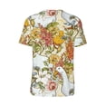 thumbnail image 3 of Rocae Ducks and Flowers for Breathable Men's Baseball T-Shirt Fashionable Casual Baseball Jersey, Moisture-wicking Sportswear 4X-Large, 3 of 9
