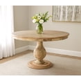 thumbnail image 2 of Jenna Pedestal Dining Table in Coastal Natural Finish On Mango Solid Wood, 2 of 6