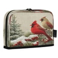 thumbnail image 2 of Standing Pencil Case with Base Large Capacity Stationery Pouch Pen Bag with Zipper for Women Men Bird and Snow-covered Trees, 2 of 7